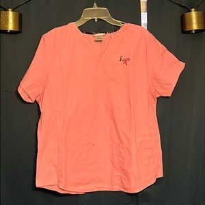 Breast Cancer Awareness Scrub Top